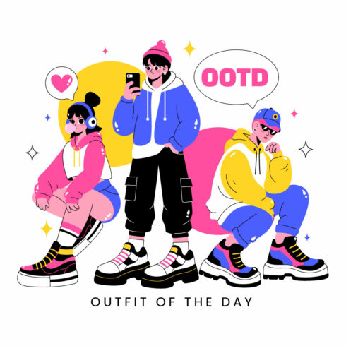 10 Outfit of the Day OOTD Illustration cover image.