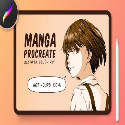 Manga Procreate Brushes & Anime Pens cover image.