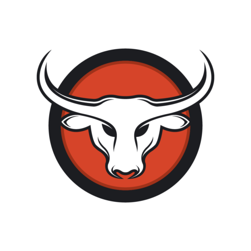 Bull Head Logo Template cover image.
