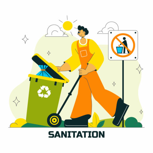 10 Sanitation Vector Illustration cover image.