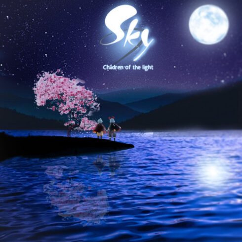 sky children game picture design cover image.