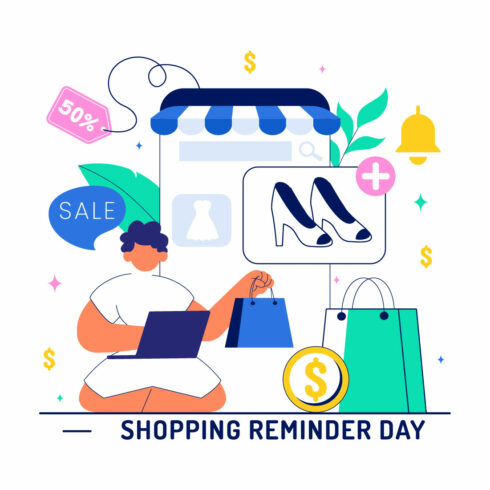 10 Shopping Reminder Day Illustration cover image.