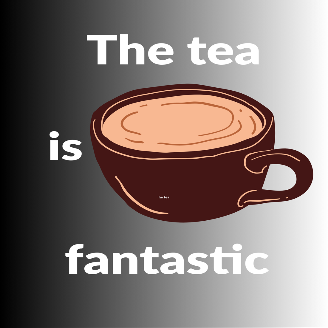 Fastastic Tea Logo The tea is fantastic T-Shirt or Logo Design - MasterBundles