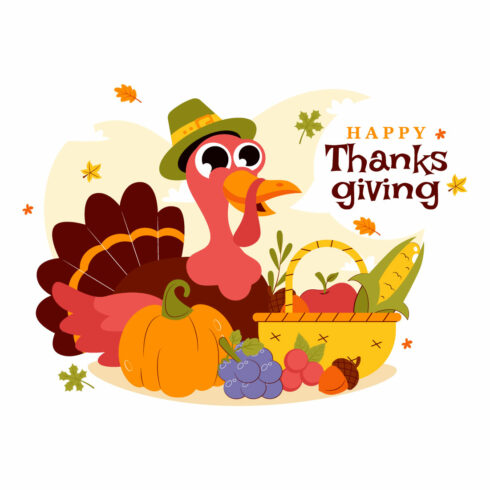 10 Happy Thanksgiving Day Illustration cover image.