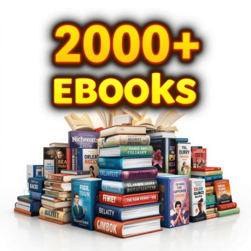2000 eBooks Mega Bundle | Self-Help, Business, Marketing, Fitness & More cover image.