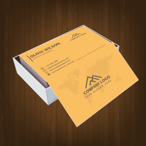 Founder & CEO Manager business card cover image.