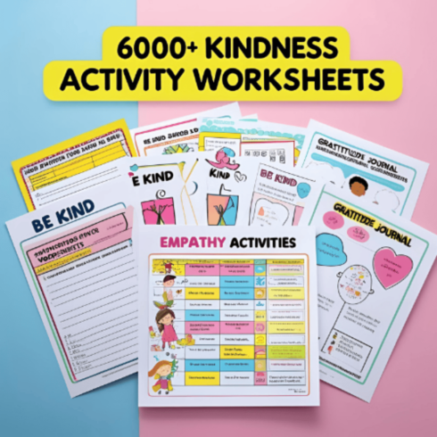 6000+ Kids Worksheets Mega Bundle | Printable Activities for Preschool to Grade 3 | PDF Learning Pack cover image.