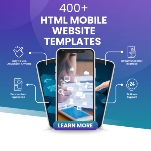 400+ HTML Website Templates Bundle | Responsive & Editable Templates for Business, Portfolio, Landing Pages & More cover image.