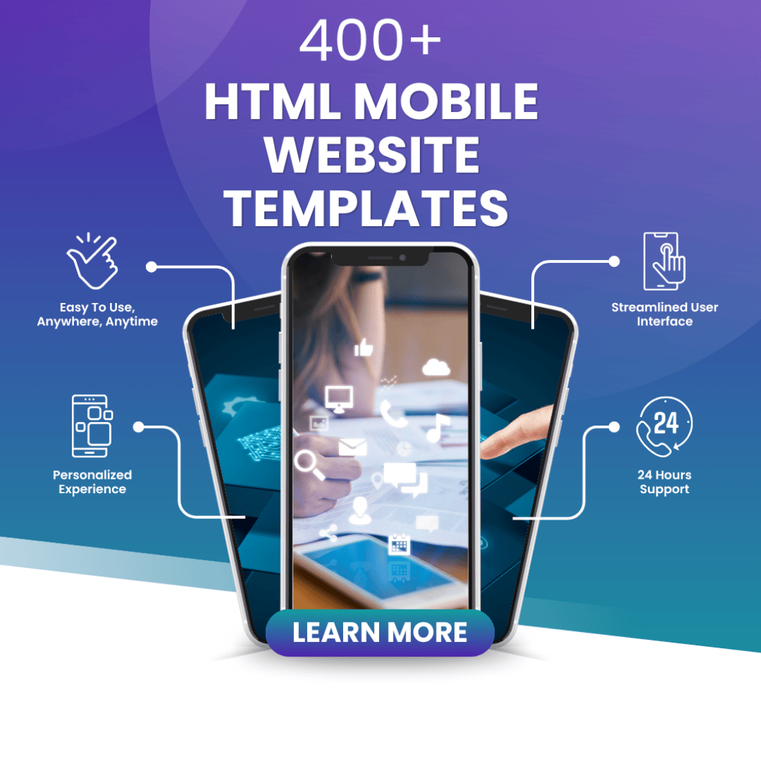 400+ HTML Website Templates Bundle | Responsive & Editable Templates ...