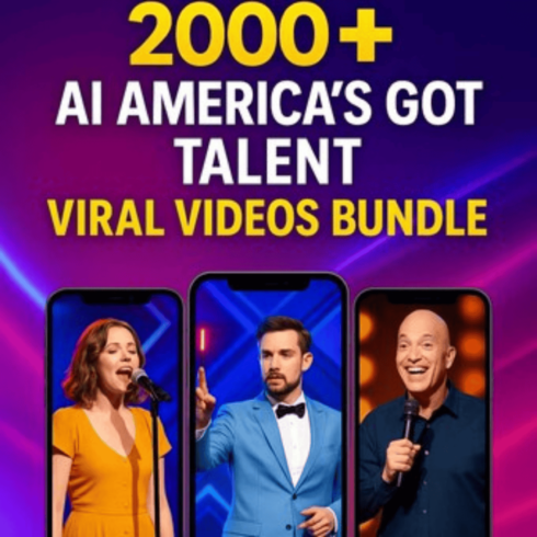 2000+ AI-Generated American Got Talent Videos | Viral Short Clips for Reels, Shorts & Social Media Content cover image.