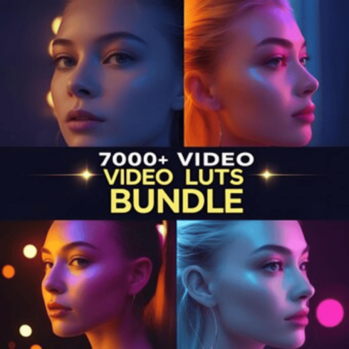 7000+ Professional Video LUTs Bundle – Color Grading Pack for Filmmakers & Content Creators cover image.