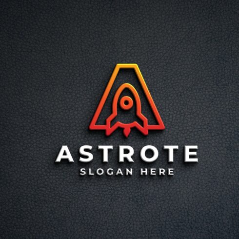 Rocket Launch Letter A Logo cover image.
