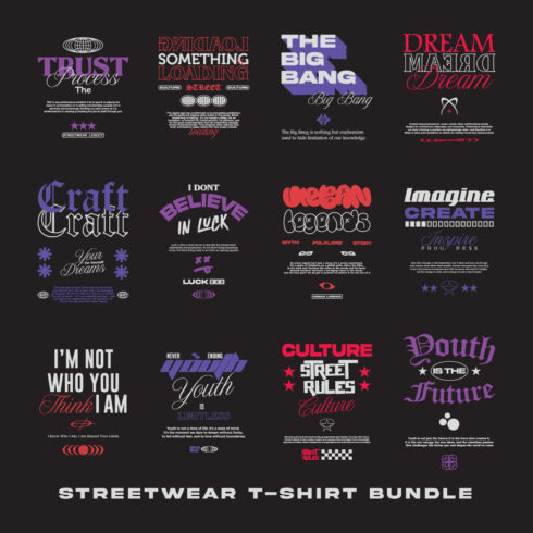 Streetwear T-shirt Bundle cover image.