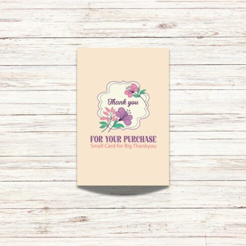 Thank You Card Design | Business Customer Appreciation Card | EPS + JPEG Digital Download cover image.