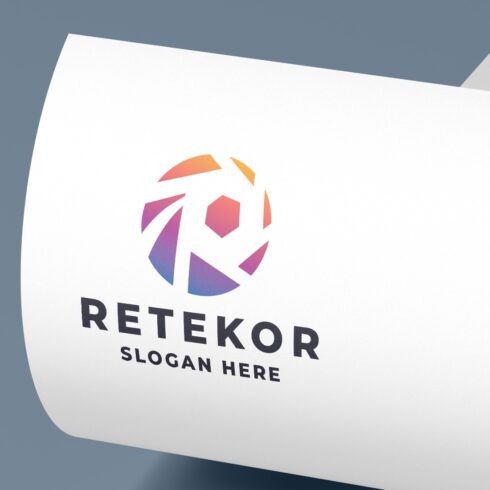 Modern R Letter Logo - Photography & Tech Design cover image.