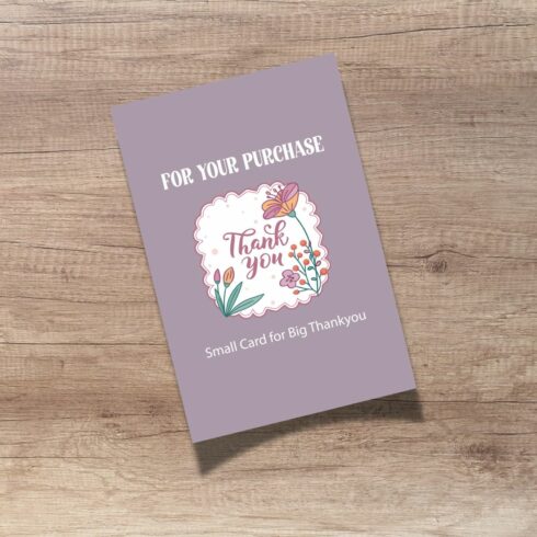 Thank You Card Design | Business Customer Appreciation Card | EPS + JPEG Digital Download cover image.
