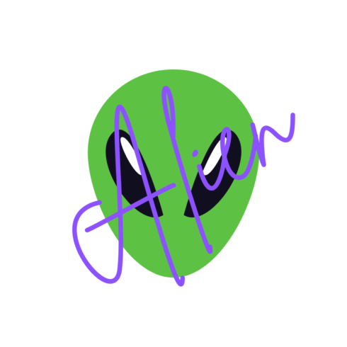 Alien a new T-Shirt design cover image.
