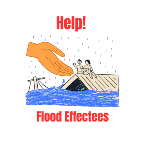 Help Flood effectees social Logo cover image.