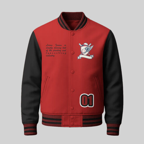 Baseball Jacket Mockup – Editable Design & Color cover image.