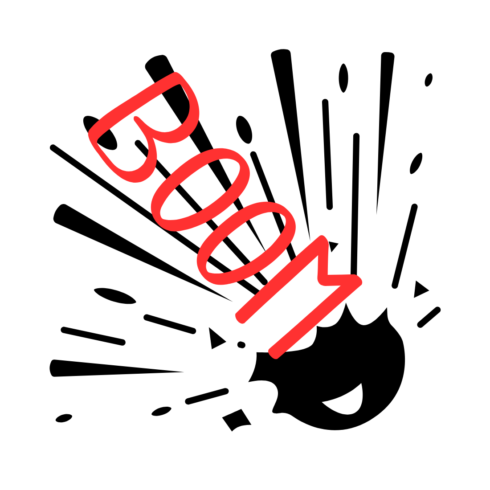 Boom a new T-Shirt design cover image.