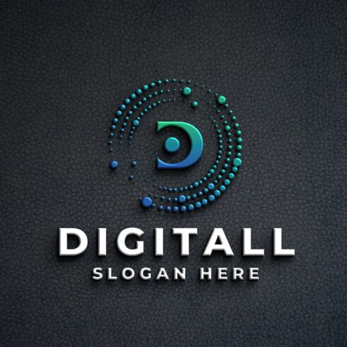 Digital Network Letter D Logo cover image.