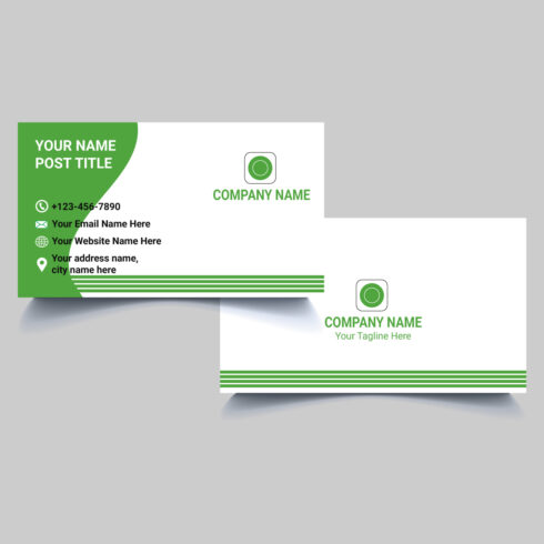 Corporate Business card Template cover image.