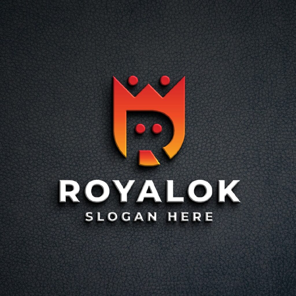 Modern R Letter Crown Logo - Royal & Premium Design - MasterBundles