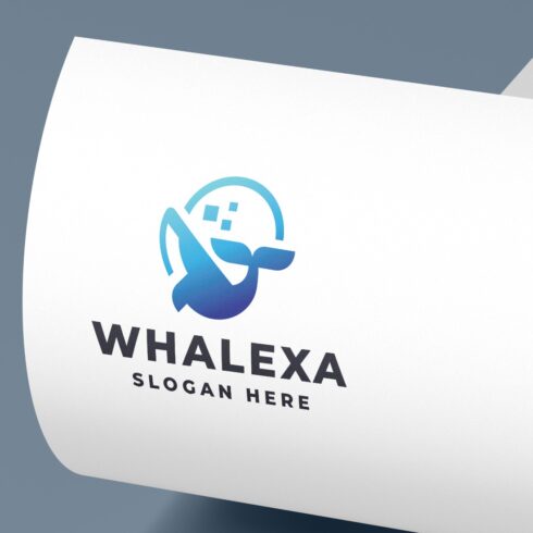 Modern Whale Logo - Digital Tech & AI Design cover image.