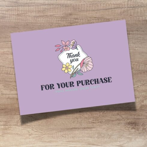 Thank You Card Design | Business Customer Appreciation Card | EPS + JPEG Digital Download cover image.