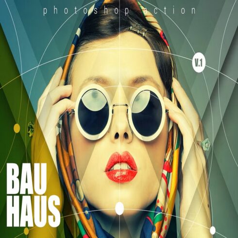 Bauhaus Photoshop Action cover image.