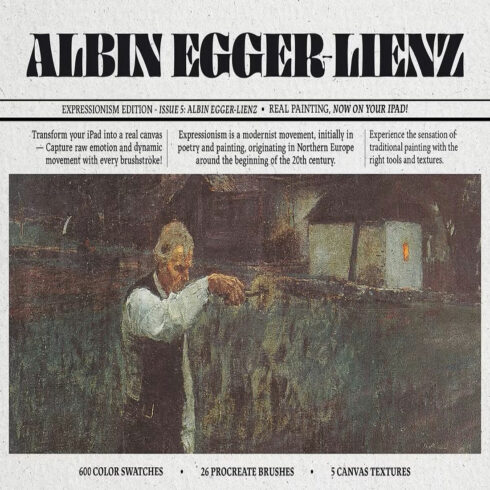 Albin Egger-Lienz Procreate Kit cover image.