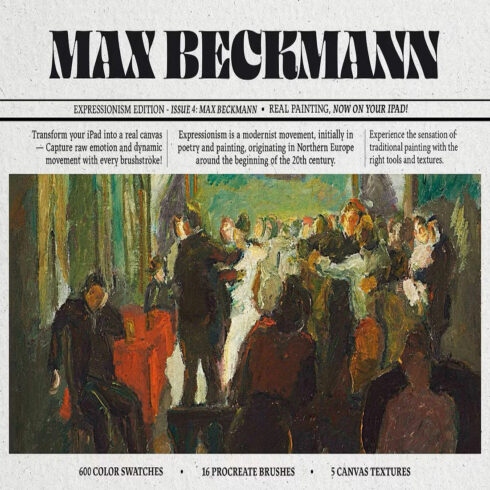 Max Beckmann Procreate Kit cover image.