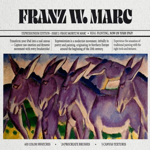 Franz Marc Procreate Kit cover image.