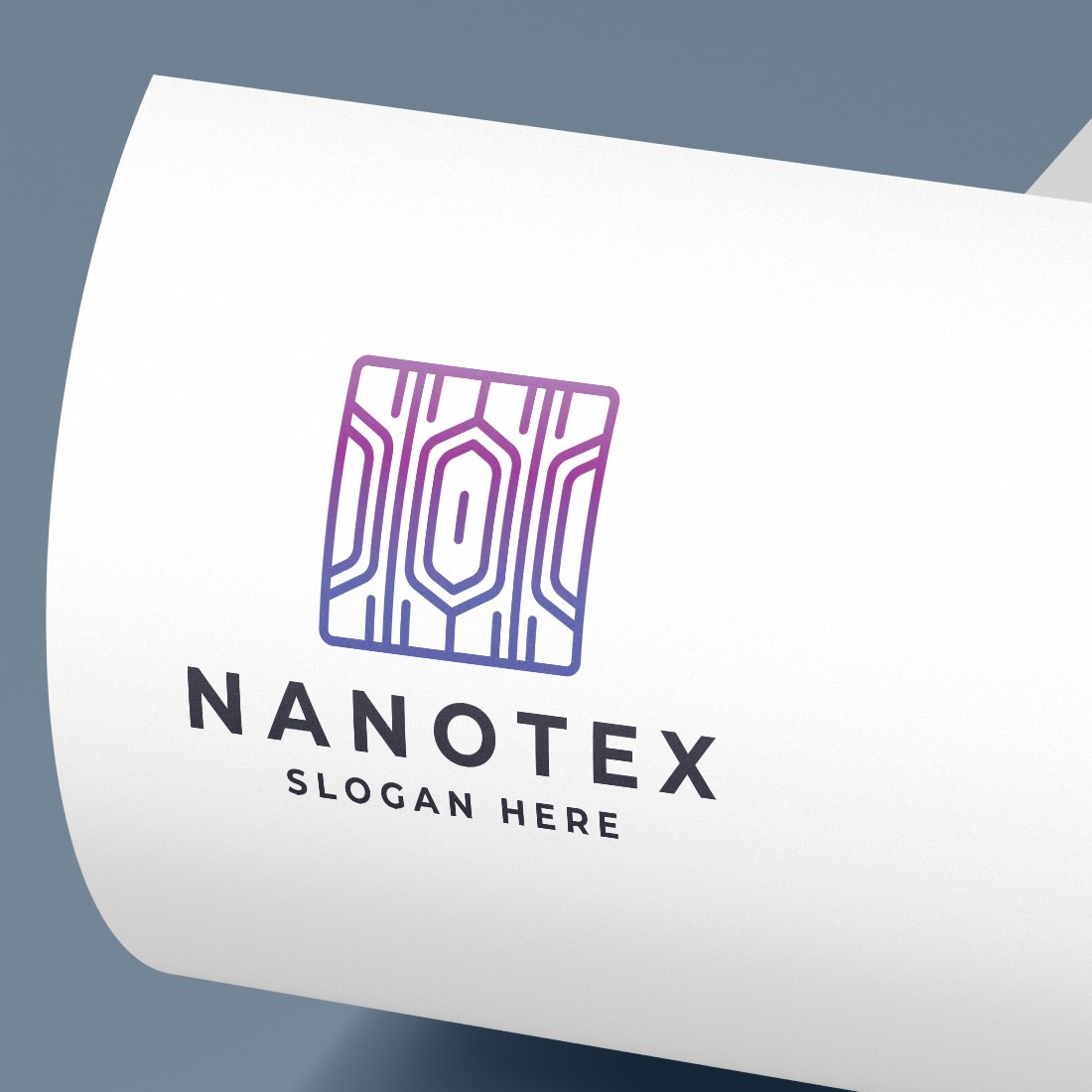 Geometric Square Tech Logo - MasterBundles