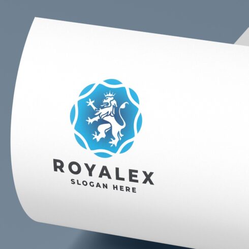 Modern Royal Lion Logo - Heraldic Crest Design cover image.
