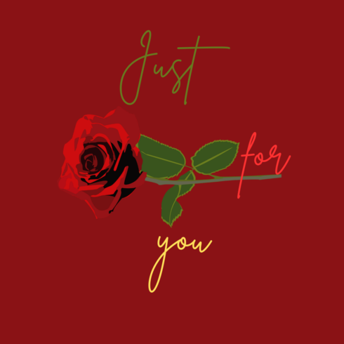Just for you new T-Shirt design cover image.