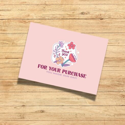 Thank You Card Design | Business Customer Appreciation Card | EPS + JPEG Digital Download cover image.
