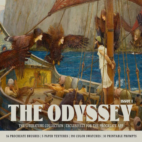 The Odyssey Procreate Kit cover image.