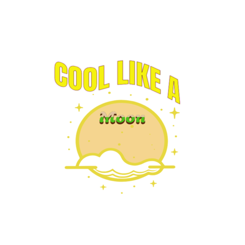 Cool like a moon is a new T-Shirt design cover image.