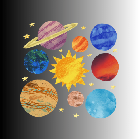 Solar System a new T-Shirt design cover image.