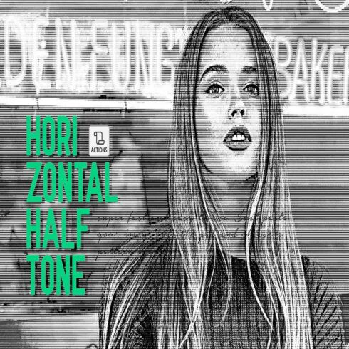 Horizontal Line Halftone Action cover image.