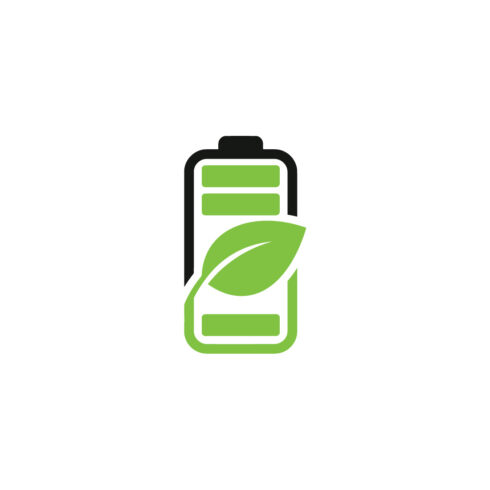 Green Battery Icon Vector - Eco Energy and Power Symbol cover image.
