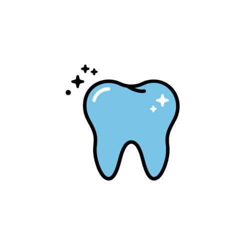 Clean Cartoon Tooth Vector Icon Symbol of Dental Care and Oral Hygiene cover image.