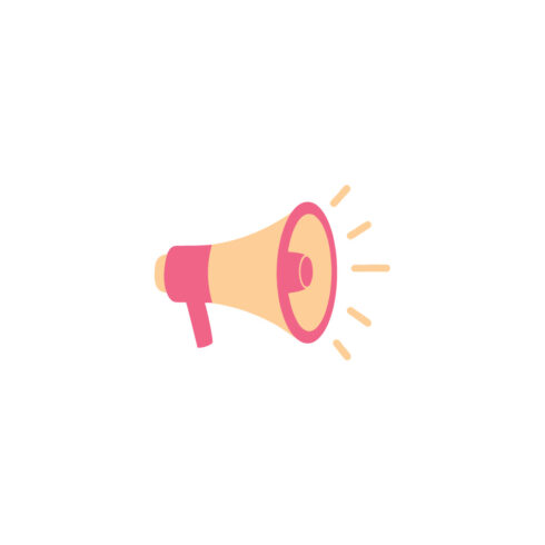 Megaphone Icon Announcement, Marketing, and Communication Symbol Vector Illustration cover image.