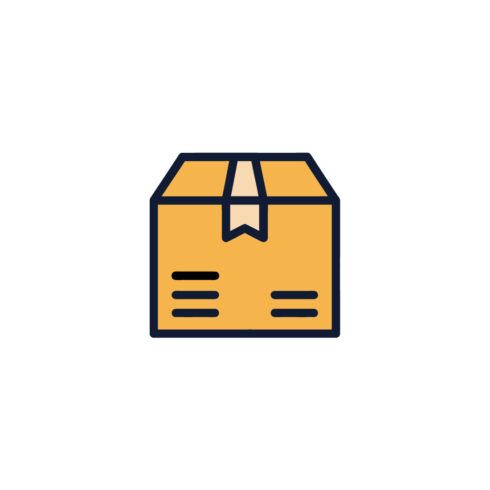 Shipping Box Icon E-commerce, Logistics, and Delivery Service Symbol Vector Illustration cover image.