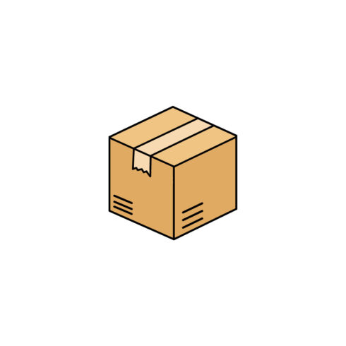 Shipping Box Icon E-commerce, Logistics, and Delivery Service Symbol Vector Illustration cover image.