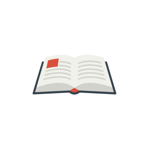 Open Book Icon Education, Knowledge, and Reading Symbol Vector Illustration cover image.