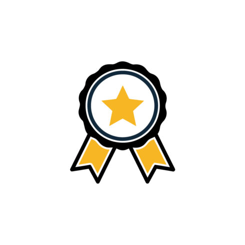Gold Star Award Medal Icon for Excellence and Achievement cover image.