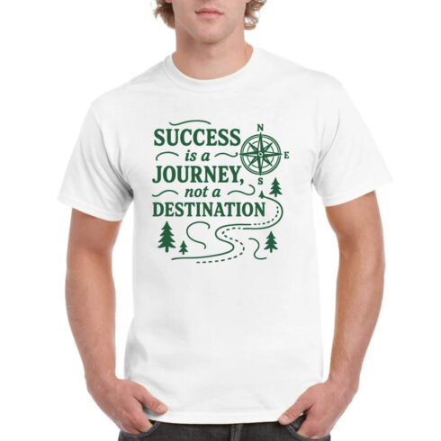 Success Journey Not Destination Compass Path Shirt cover image.