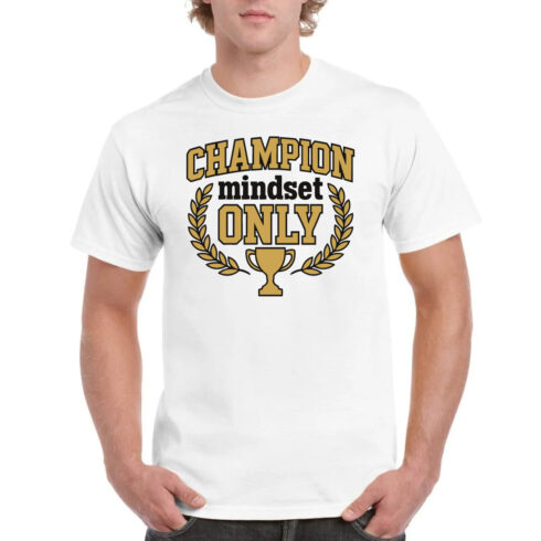 Champion Mindset Only Trophy Tee Winner Shirt cover image.
